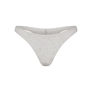 EVERYDAY COTTON THONG | LIGHT HEATHER GREY
