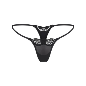 FITS EVERYBODY LACE STRING THONG | ONYX